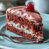 Elegant Rosé Velvet Cake, a dream for celebrations, adorned with shimmering edible gold.