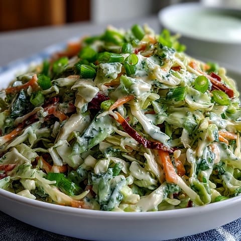 A bowl of Best Cabbage Coleslaw with crisp green and red cabbage, shredded carrots, and creamy tangy dressing.