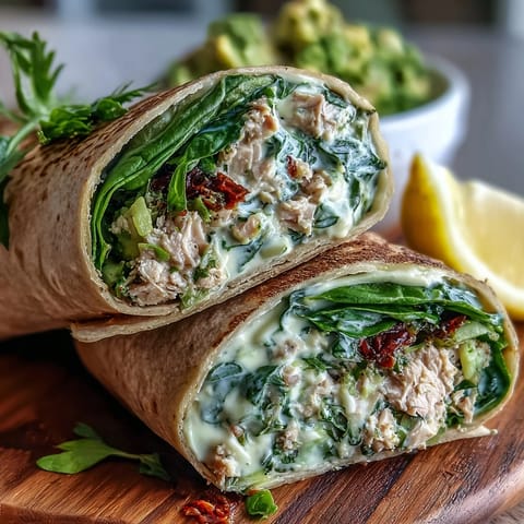 Healthy Easy Avocado Tuna Wraps #96