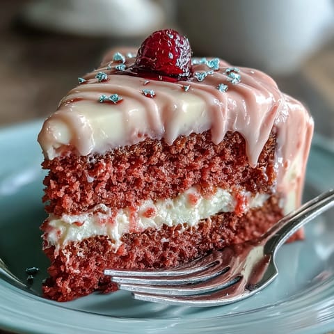 Bridal Shower Rosé Velvet Cake: delicate pink layers with glistening gold drip.