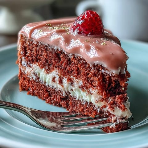 Elegant Rosé Velvet Cake, a dream for celebrations, adorned with shimmering edible gold.