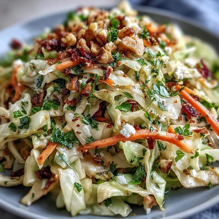Fresh parsley and crisp vegetables make this easy Cooked and Loved Cabbage Salad a perfect addition to any dinner table.