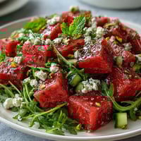 Watermelon Arugula Salad Lime